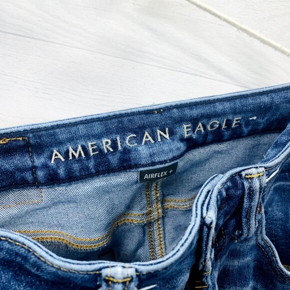 American Eagle Mens AirFlex + Slim Fit Jean Stretch Denim Med Wash 28x30 - Picture 10 of 13